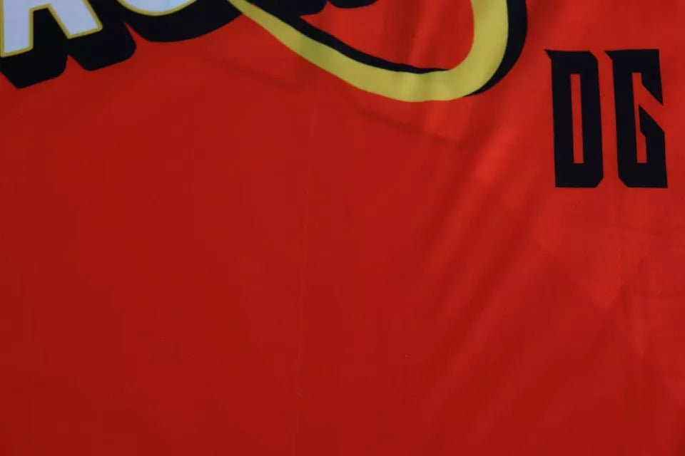 Dolce & Gabbana Orange Royals Druck Rundhals-T-Shirt