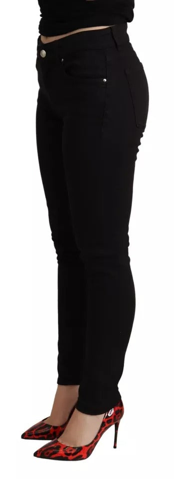 Dolce & Gabbana Schwarze Baumwoll-Stretch-Skinny-Denim-Jeans
