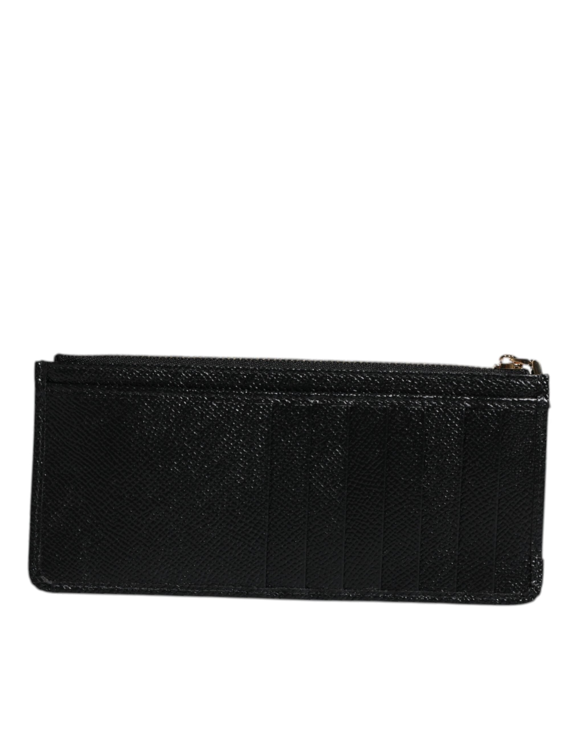 Dolce & Gabbana Schwarzes Leder #DGLovesLondon Kartenhalter Etui Brieftasche