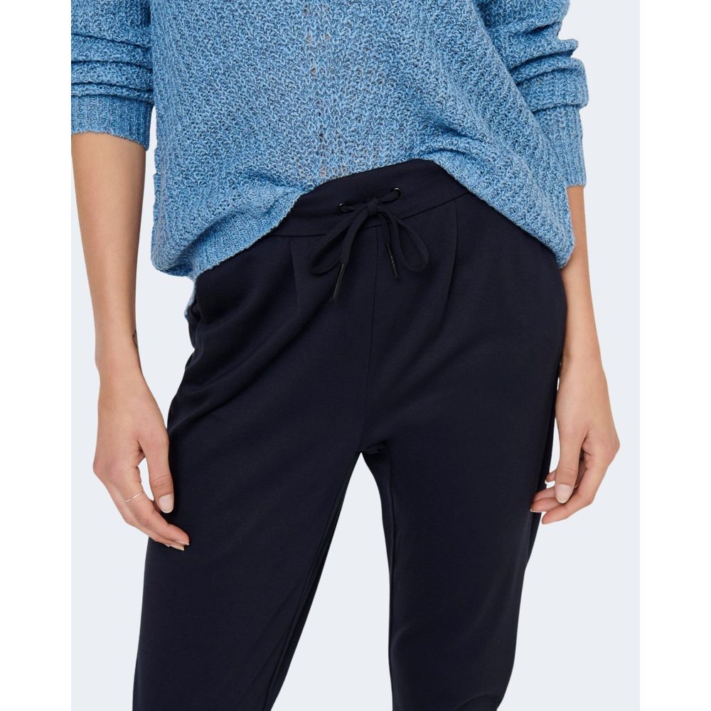 Only Blaue Viskose-Hose im Casual-Look