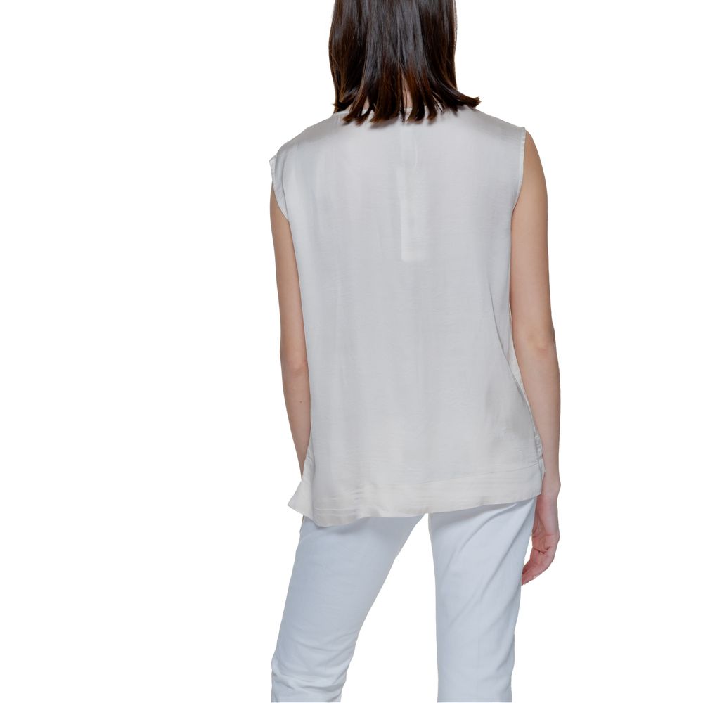 Street One Cremefarbene Viskose-Bluse