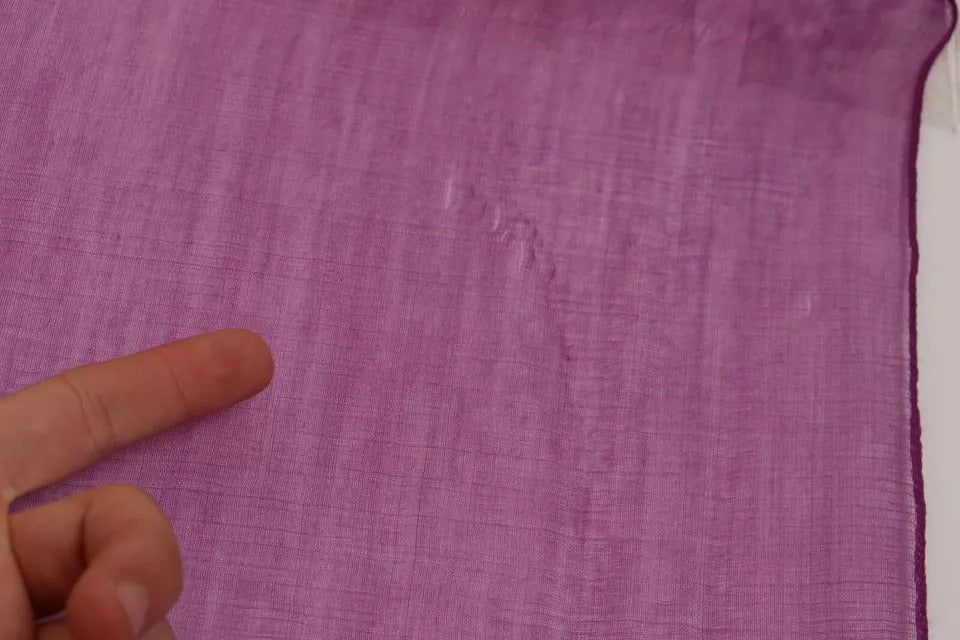 Dolce & Gabbana Lila Solid Cashmere Seidenschal Wrap Schal