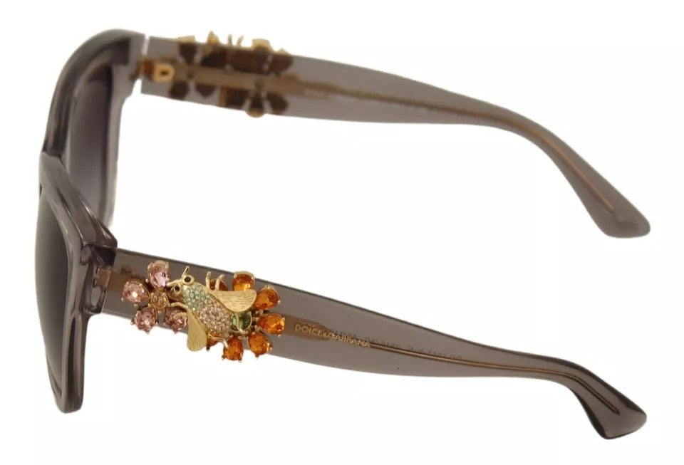 Dolce & Gabbana DG 4247-B-F Sonnenbrille aus Acetat mit verschönerten Kristallen