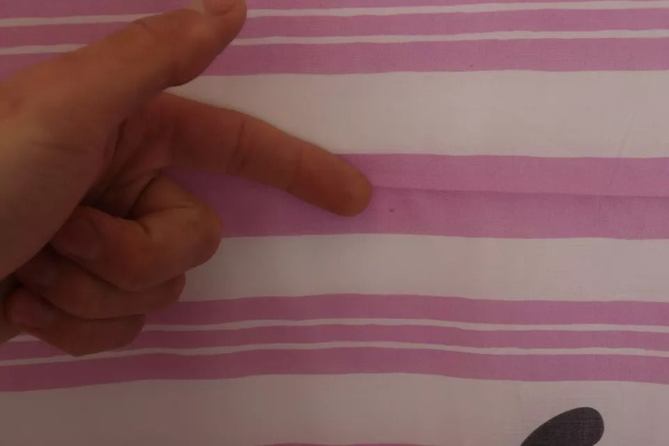 Dolce & Gabbana Rosa-weiß gestreifter Wickelschal aus Baumwolle