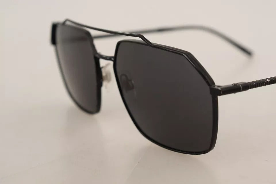 Dolce & Gabbana DG2250 Schwarze Metall-Vollrandbrille Square Eyewear Sonnenbrille
