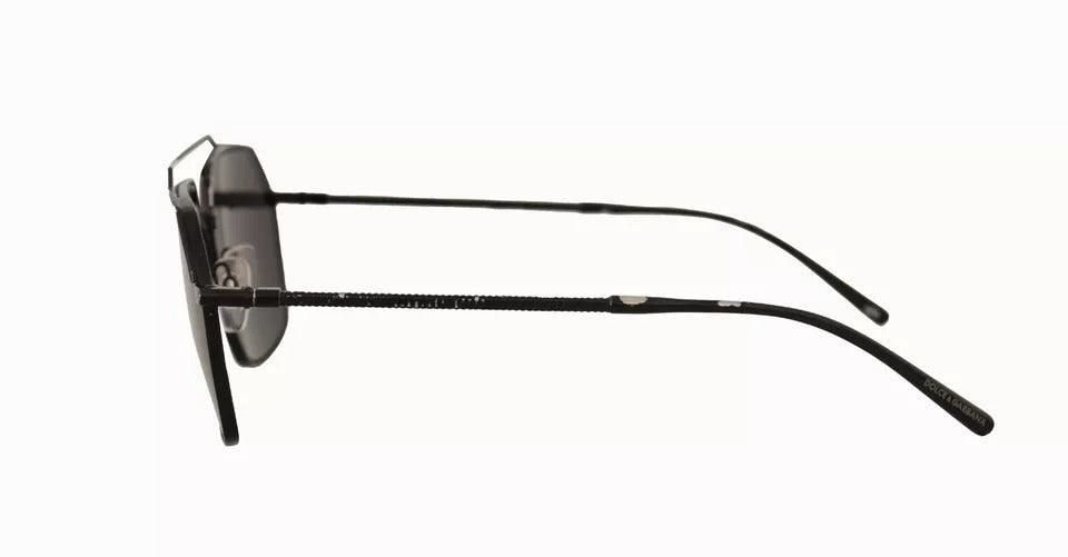Dolce & Gabbana DG2250 Schwarze Metall-Vollrandbrille Square Eyewear Sonnenbrille