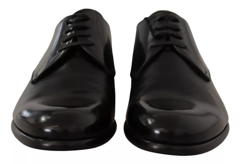 Dolce & Gabbana Schwarze Lederschnürschuhe für Herren Formaler Derby