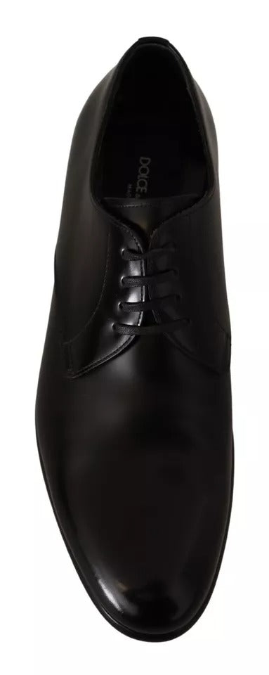 Dolce & Gabbana Schwarze Lederschnürschuhe für Herren Formaler Derby