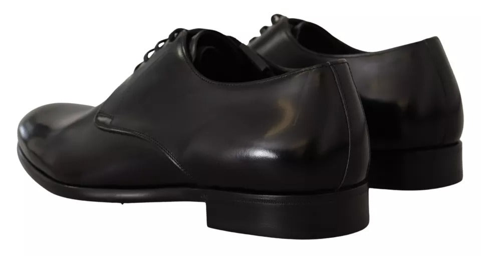 Dolce & Gabbana Schwarze Lederschnürschuhe für Herren Formaler Derby