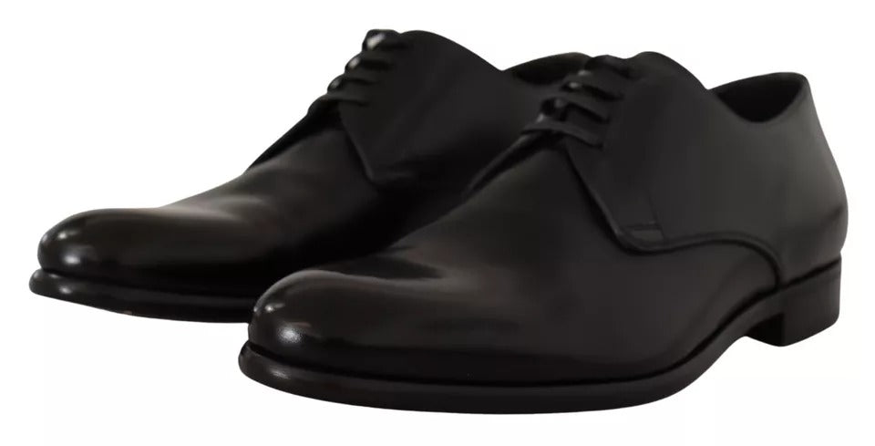 Dolce & Gabbana Schwarze Lederschnürschuhe für Herren Formaler Derby