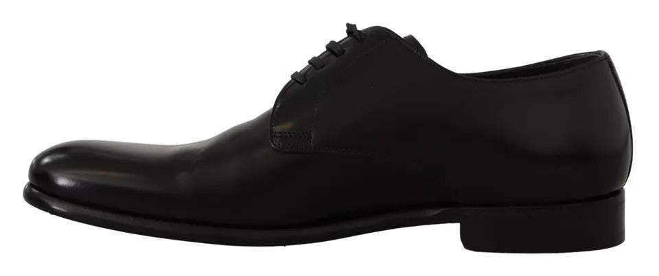 Dolce & Gabbana Schwarze Lederschnürschuhe für Herren Formaler Derby