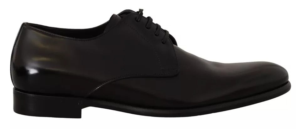 Dolce & Gabbana Schwarze Lederschnürschuhe für Herren Formaler Derby