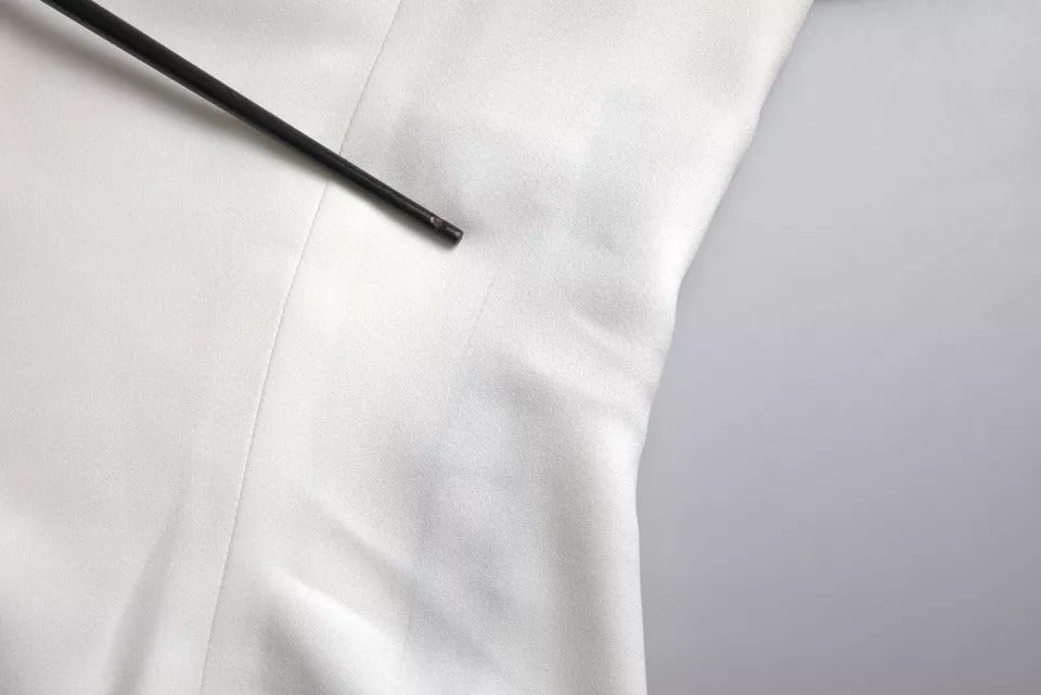 Dolce & Gabbana Weißes Viskose-Rundhals-Top mit kurzen Ärmeln