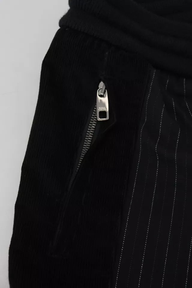 Dolce & Gabbana Schwarze Jogger-Sweatpants aus Baumwollmischung