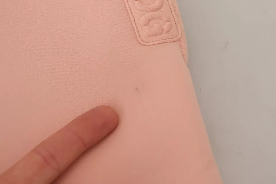 Dolce & Gabbana Rosa Polyester-Sweatpants Jogger-Hosen