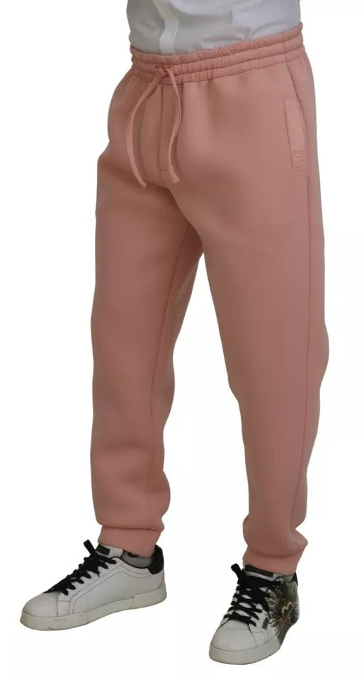 Dolce & Gabbana Rosa Polyester-Sweatpants Jogger-Hosen
