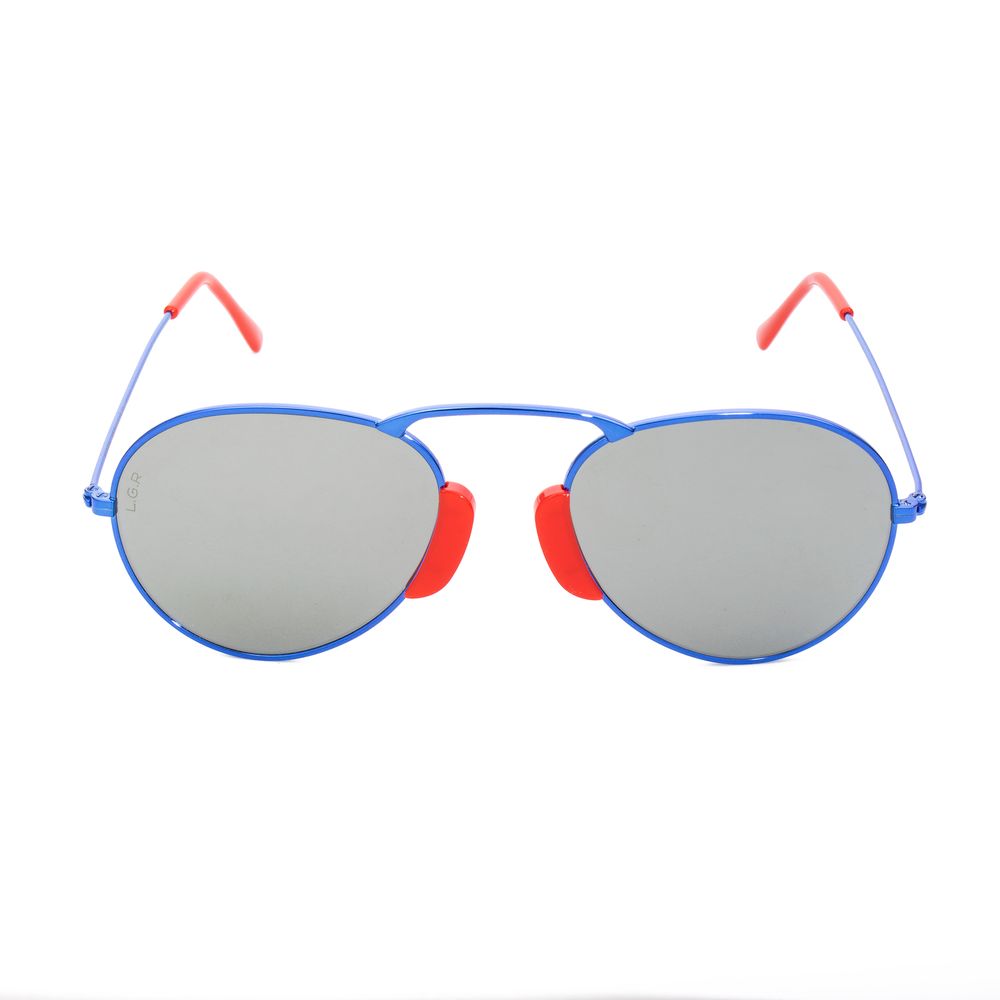 LGR Blaue Metall-Sonnenbrille