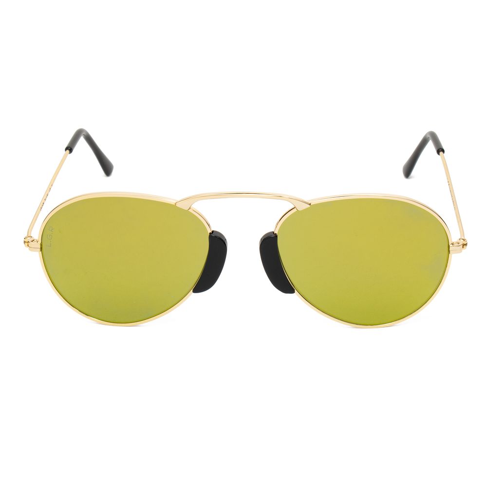 LGR Goldene Metall-Sonnenbrille