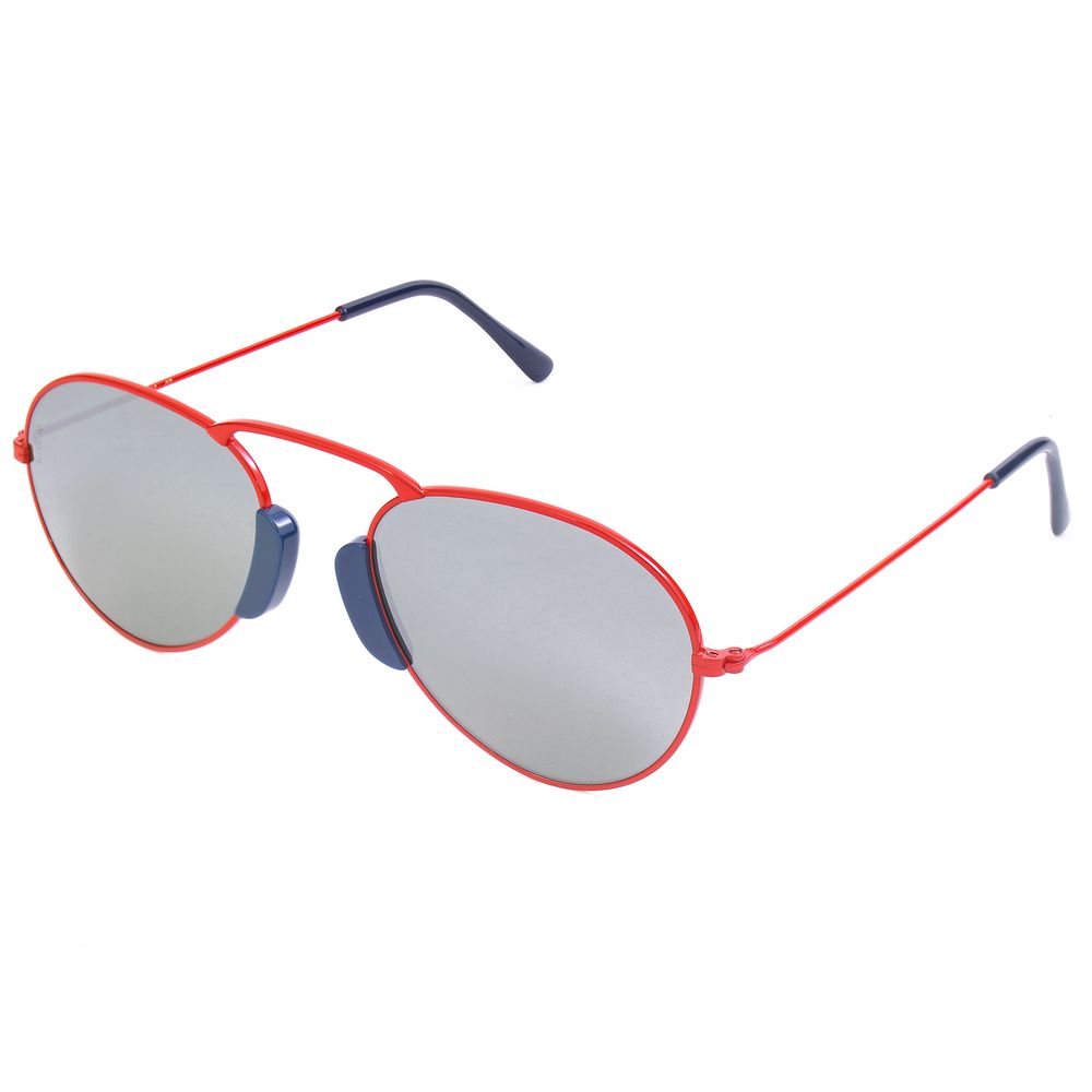 LGR Rote Metall-Sonnenbrille