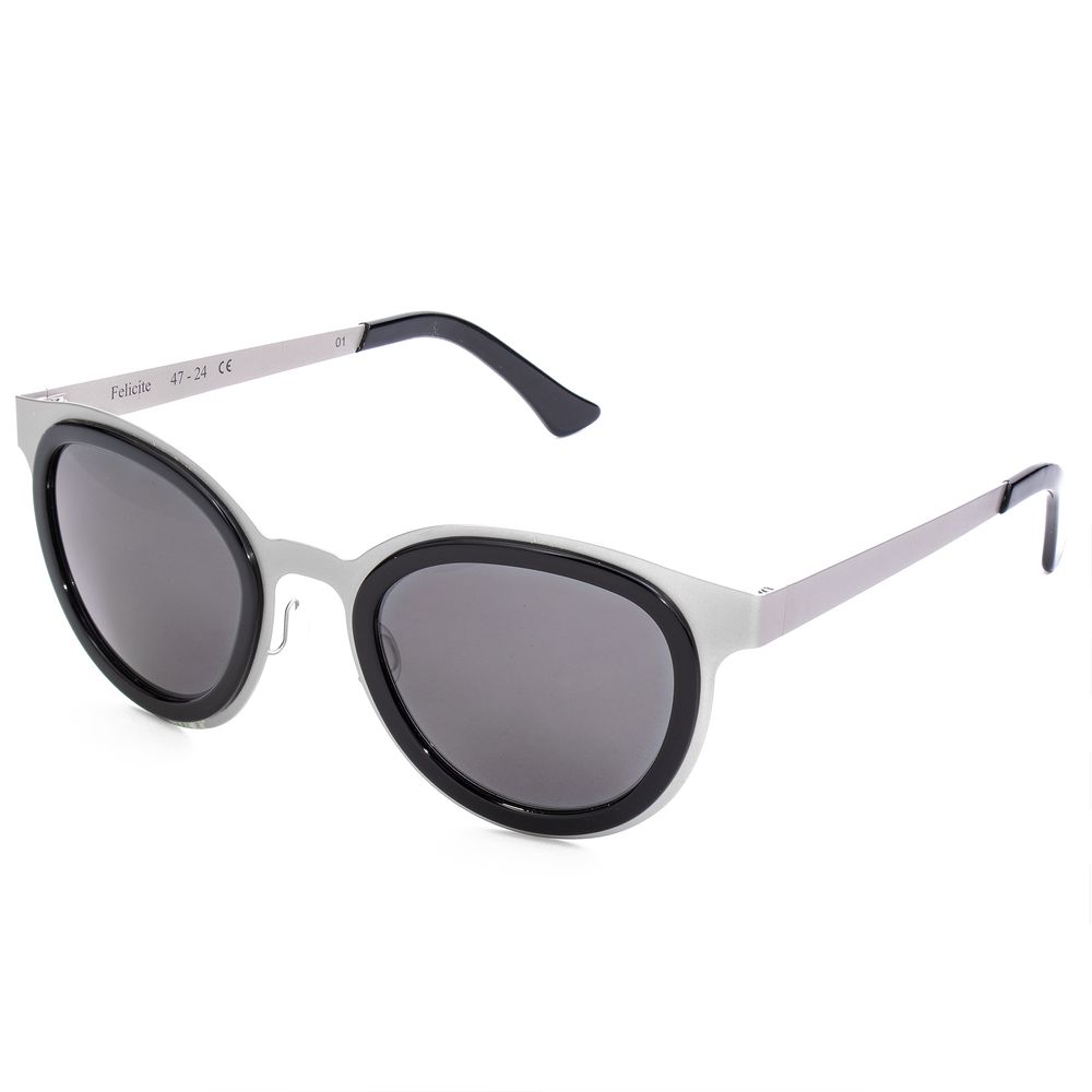 LGR Graue Edelstahl-Sonnenbrille