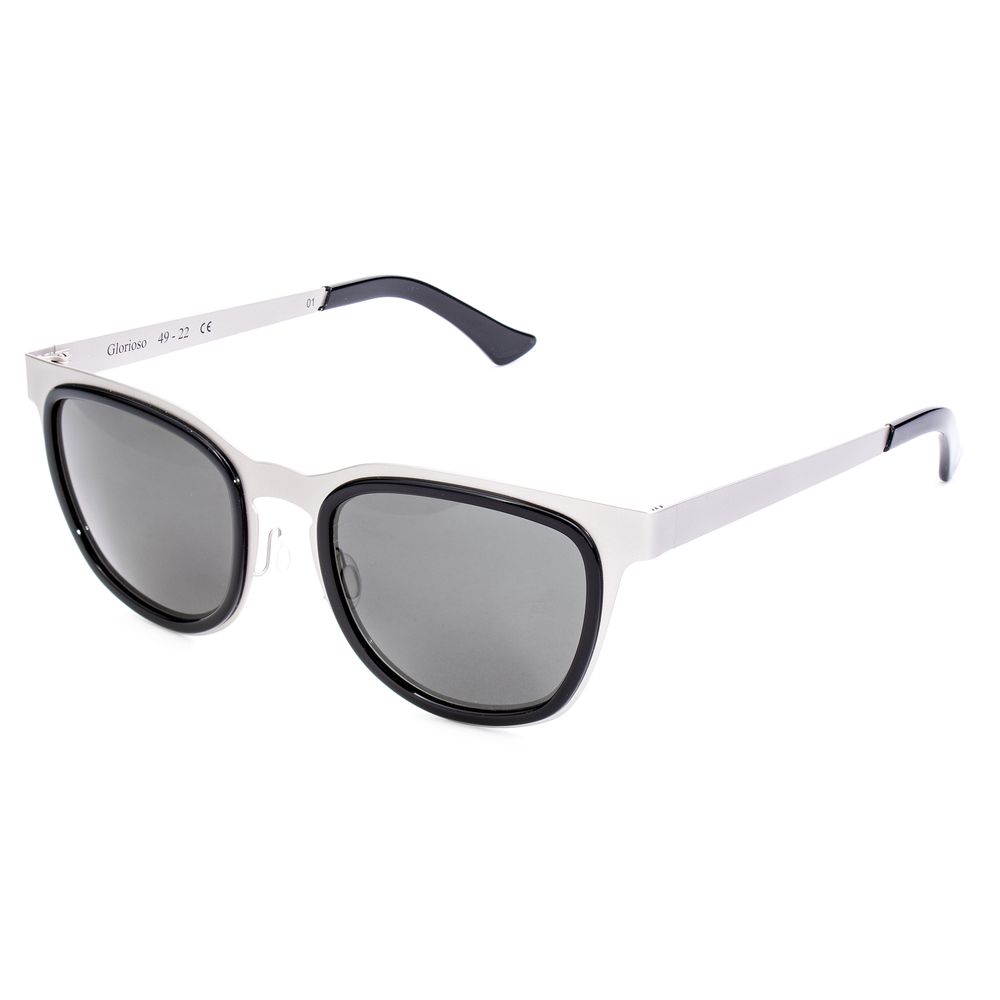 LGR Graue Edelstahl-Sonnenbrille