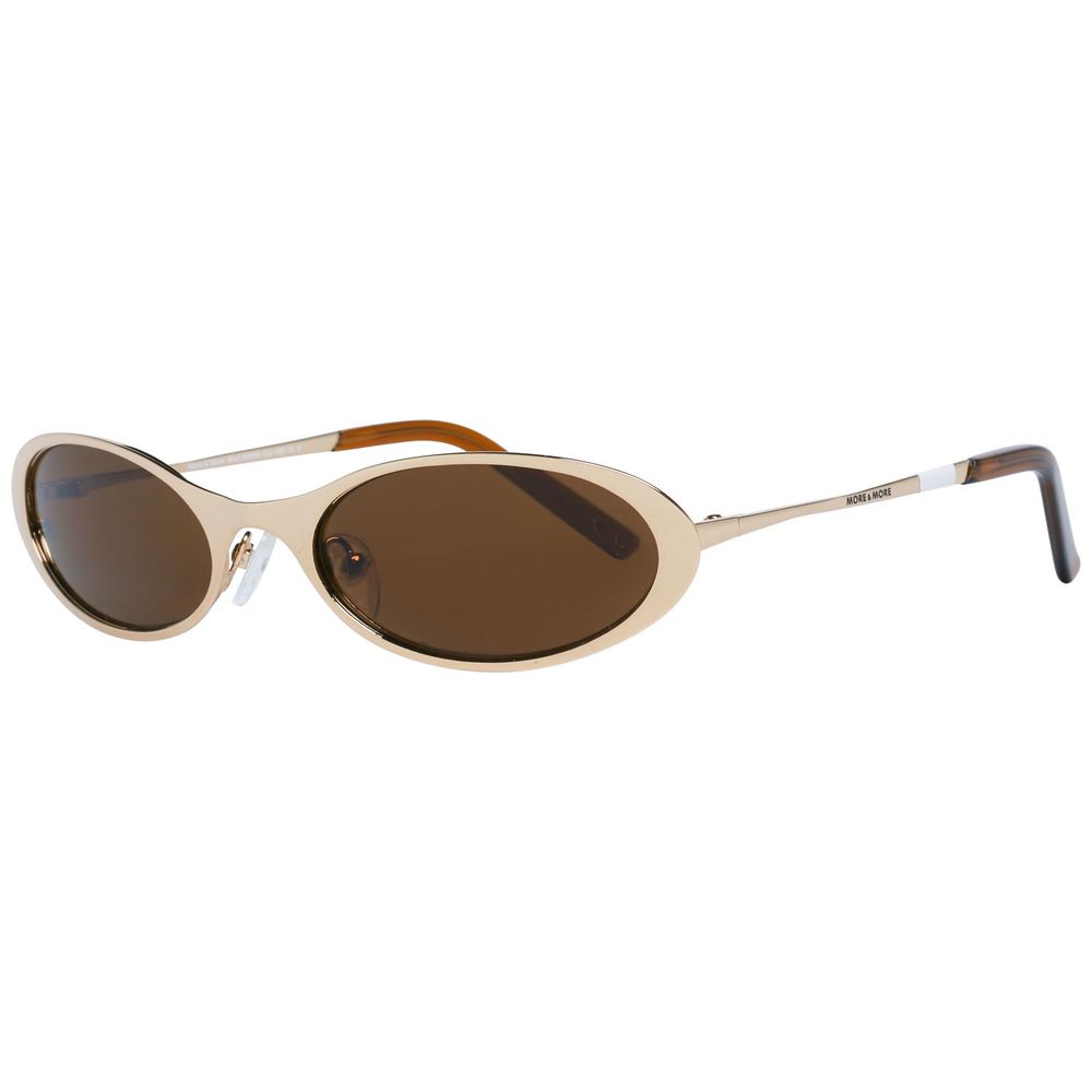 More & More Goldene Metall-Sonnenbrille