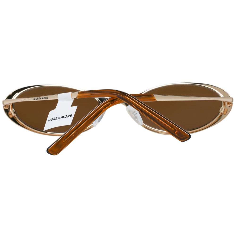 More & More Goldene Metall-Sonnenbrille