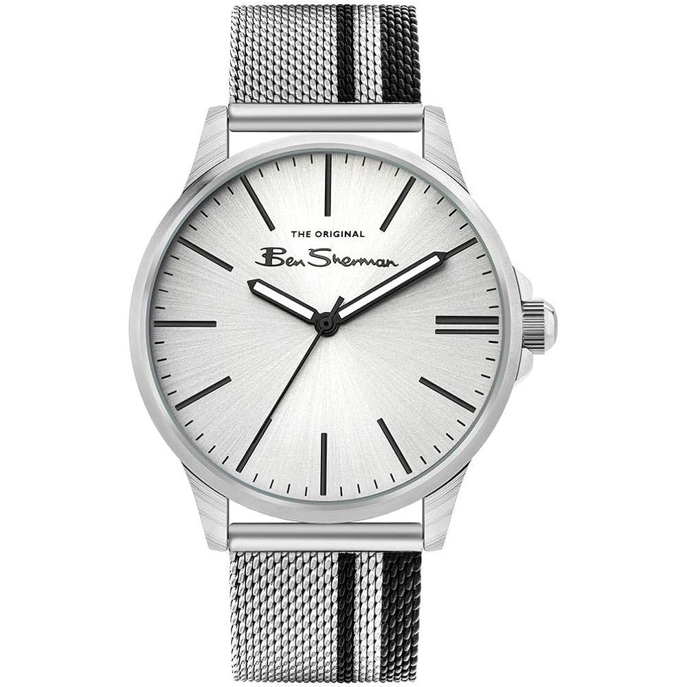 Ben Sherman Edelstahl-Armbanduhr in Grau