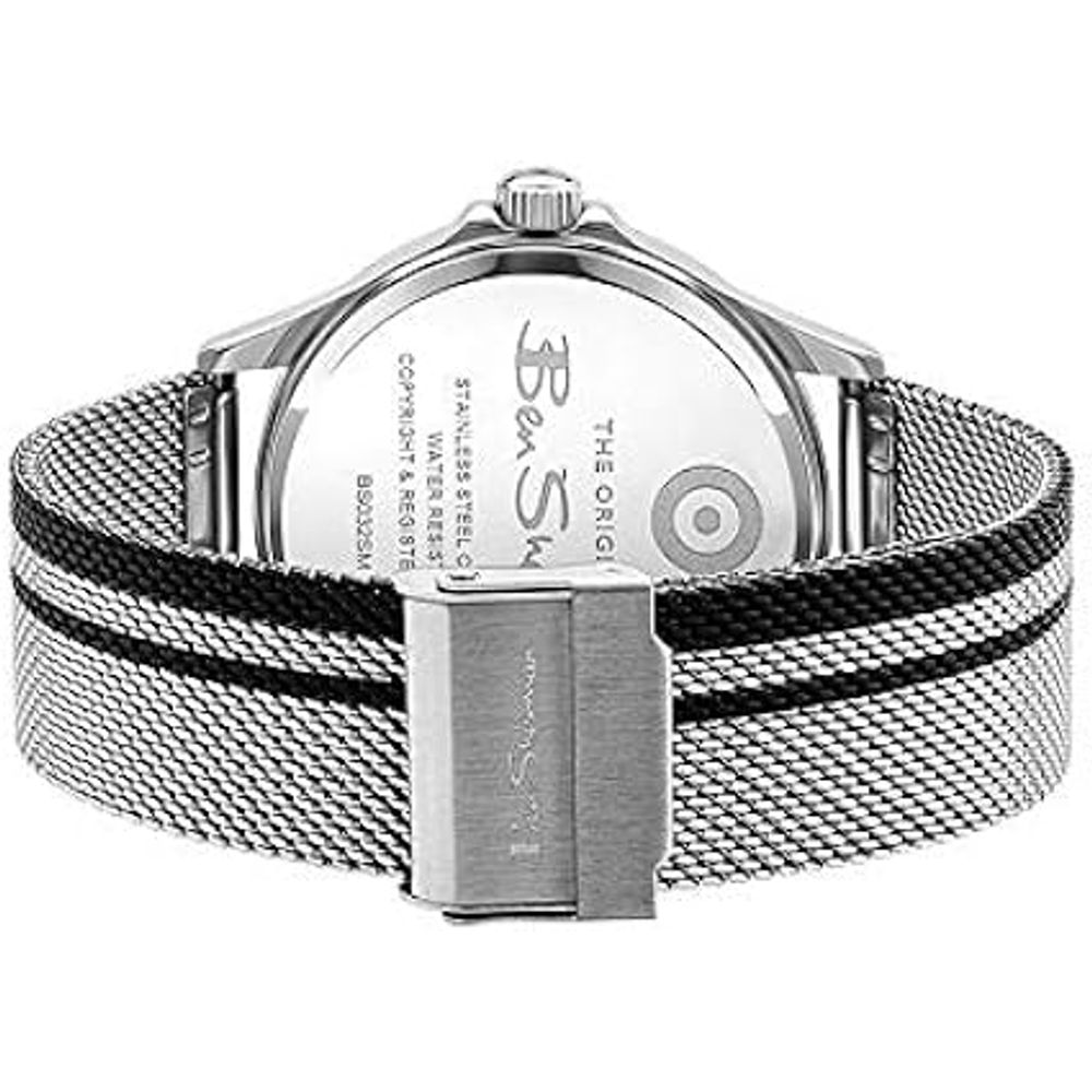 Ben Sherman Edelstahl-Armbanduhr in Grau