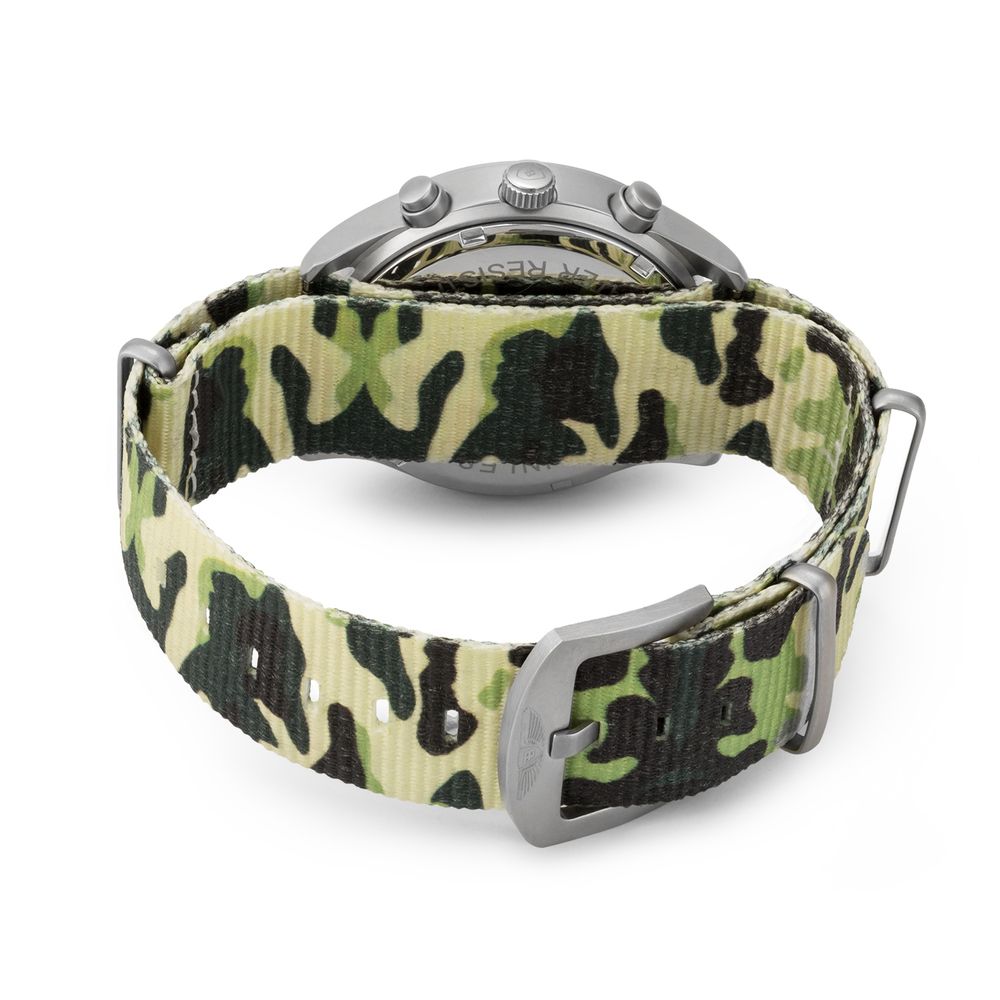 Bobroff Sportliche Armbanduhr aus Nylon im Militärstil