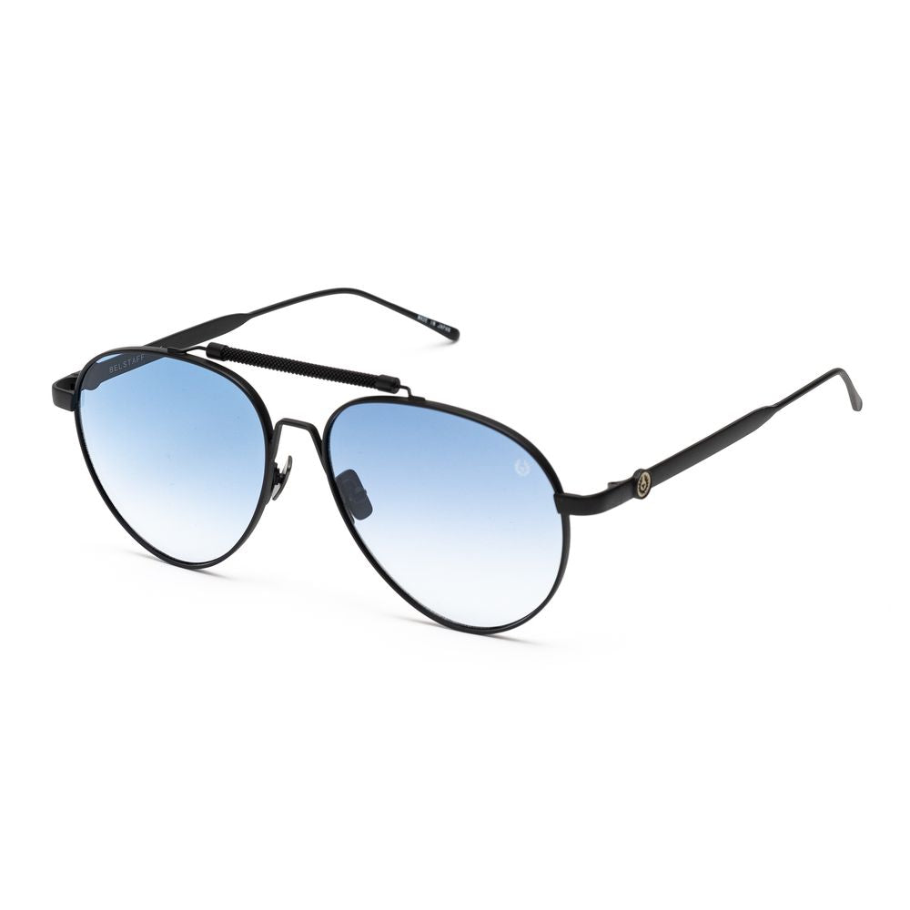 Belstaff Schwarze Edelstahl-Sonnenbrille