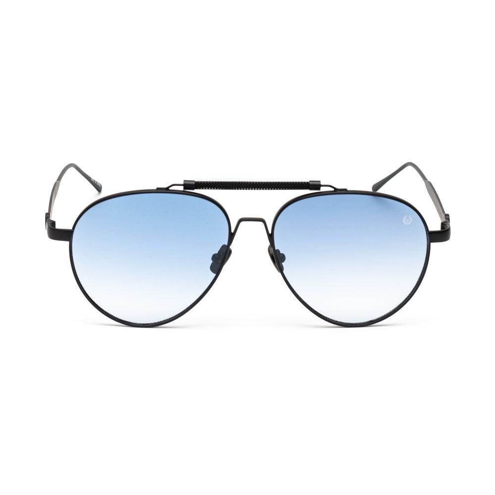 Belstaff Schwarze Edelstahl-Sonnenbrille