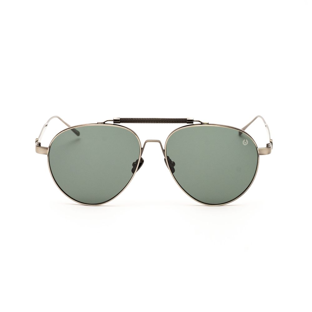 Belstaff Graue Edelstahl-Sonnenbrille
