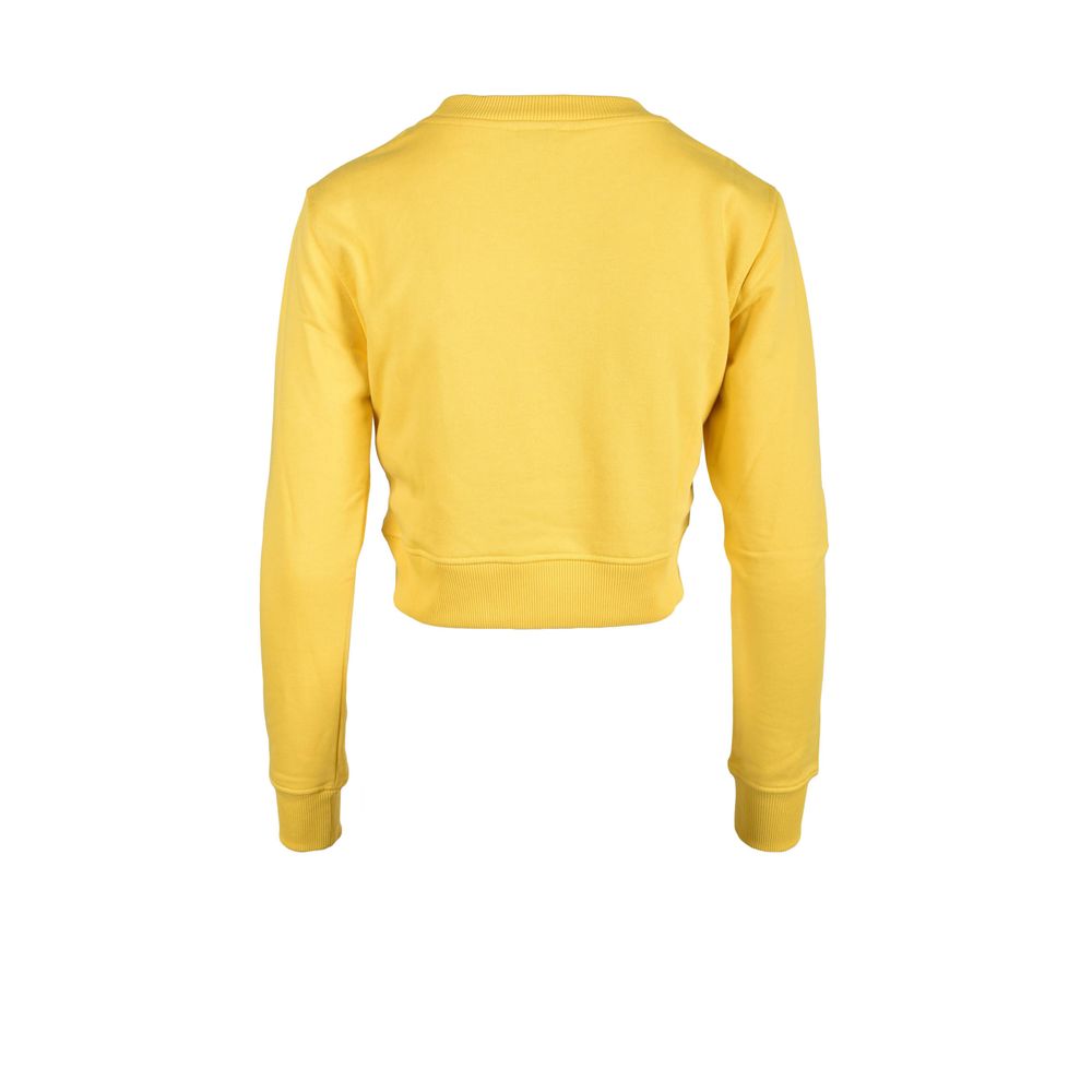 Diesel Gelbes Baumwoll-Sweatshirt
