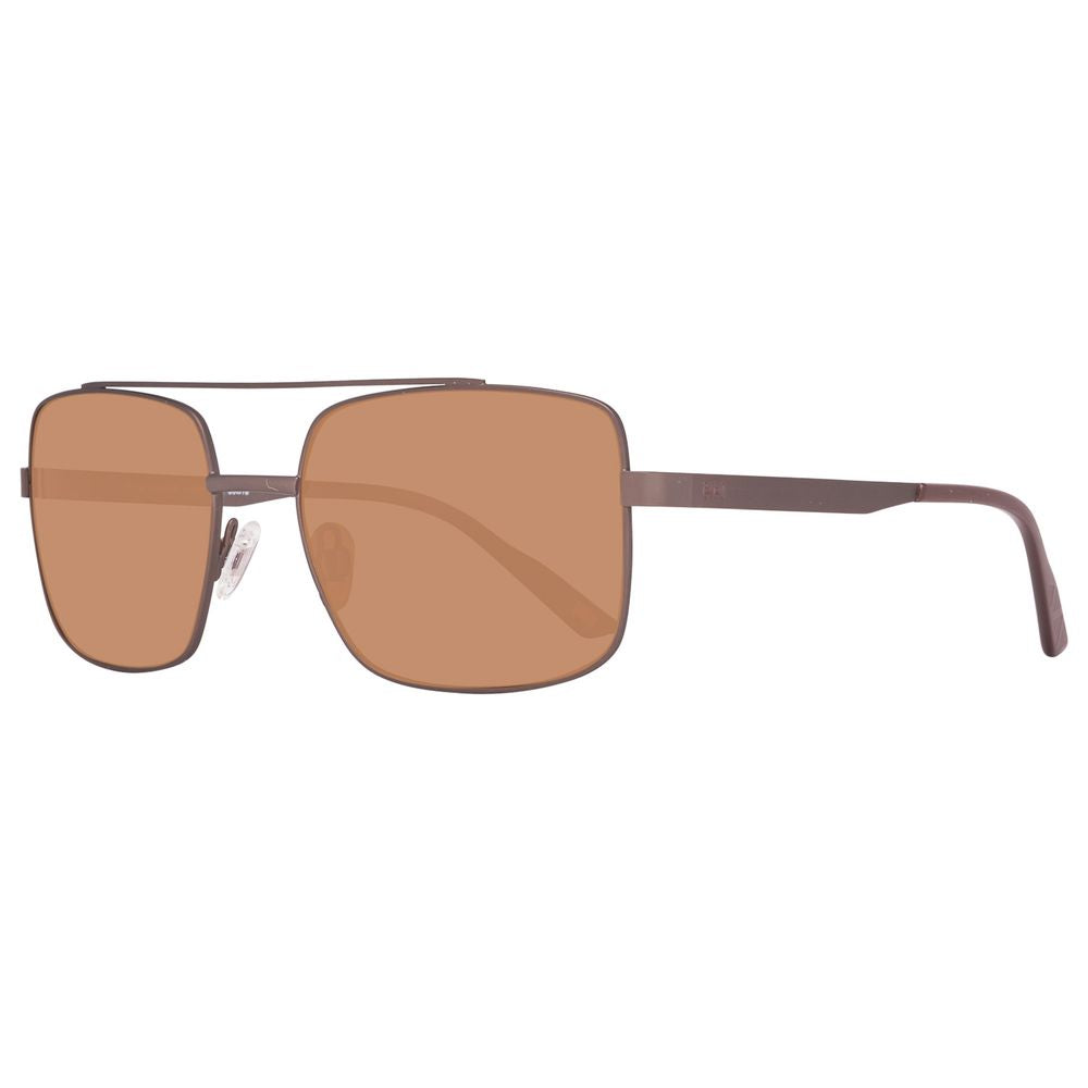 Helly Hansen Braune Metall-Sonnenbrille