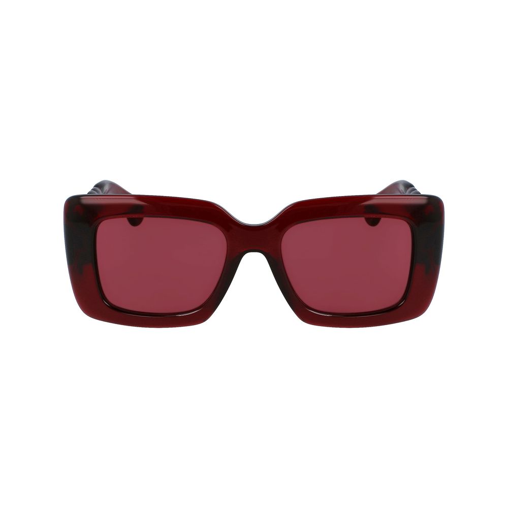 Lanvin Rote Sonnenbrille mit Bio-Einspritzung