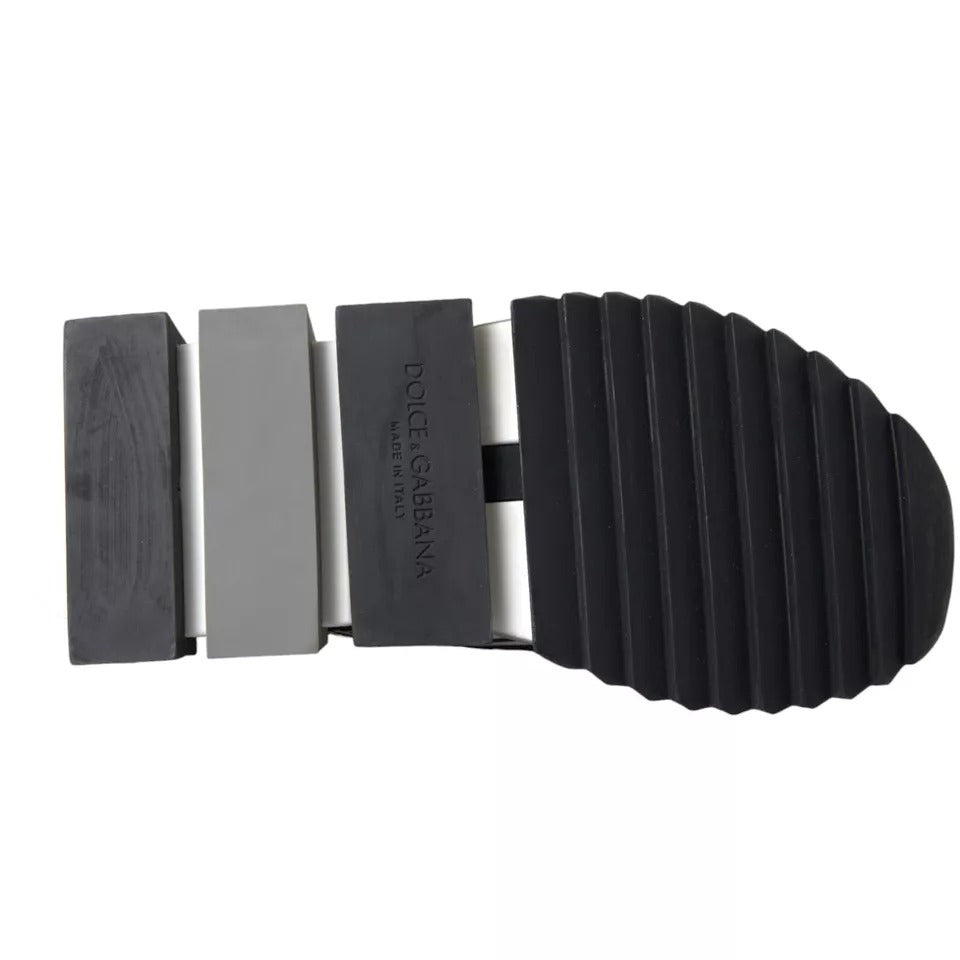 Dolce & Gabbana Schwarz Weiß Slip On Sorrento Sneakers Schuhe