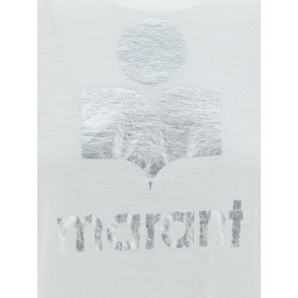 Marant Etoile Weißes Leinen-T-Shirt
