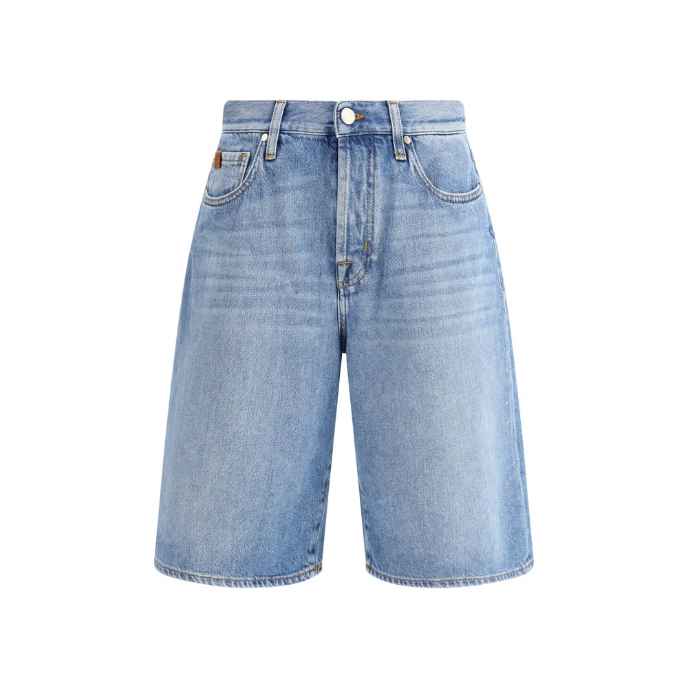 Jacob Cohen Blaue Baumwoll-Bermuda-Shorts