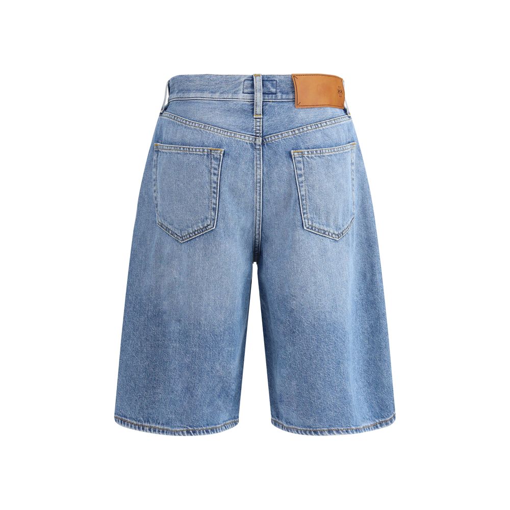 Jacob Cohen Blaue Baumwoll-Bermuda-Shorts