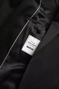 Dolce & Gabbana Schwarzer Blazer aus Wolle mit einer Knopfleiste MARTINIKleidung