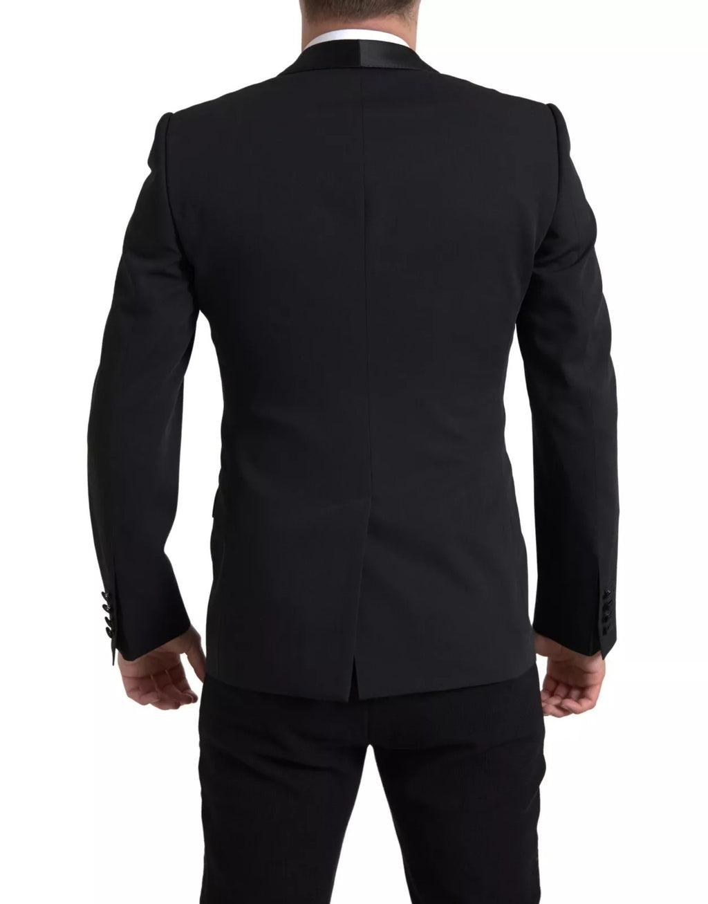 Dolce & Gabbana Schwarzer Blazer aus Wolle mit einer Knopfleiste MARTINIKleidung