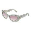 GCDS Silberne Sonnenbrille aus Acetat
