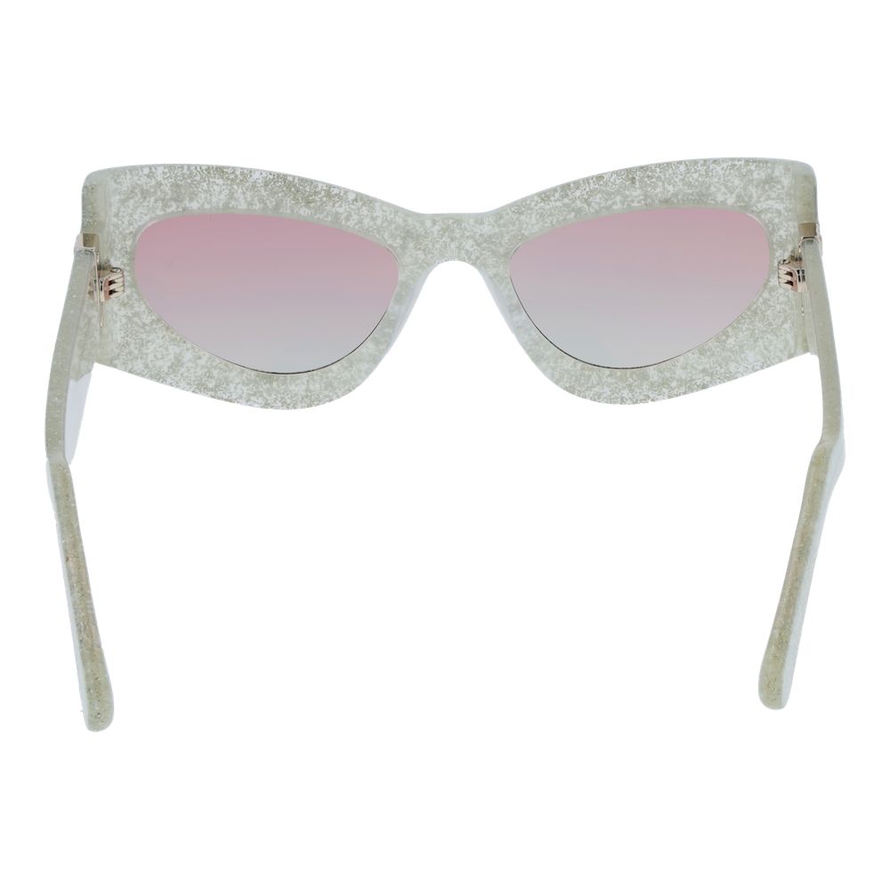 GCDS Silberne Sonnenbrille aus Acetat