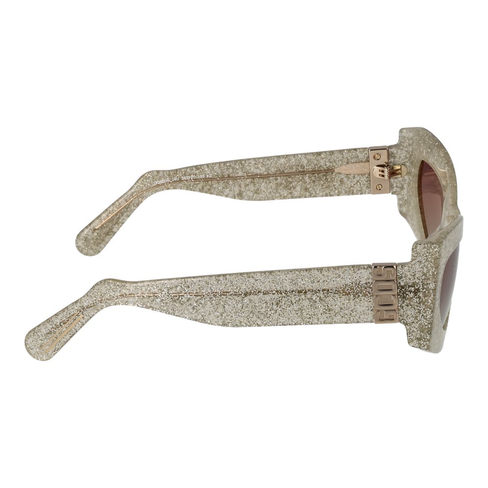 GCDS Silberne Sonnenbrille aus Acetat