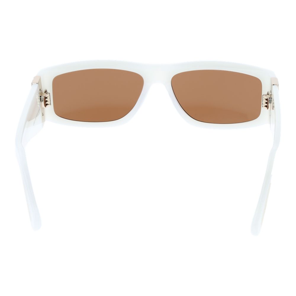 GCDS Weiße Sonnenbrille aus Acetat