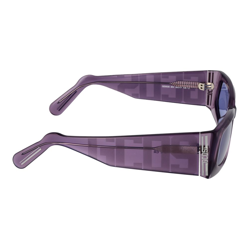 GCDS Violette Sonnenbrille aus Acetat
