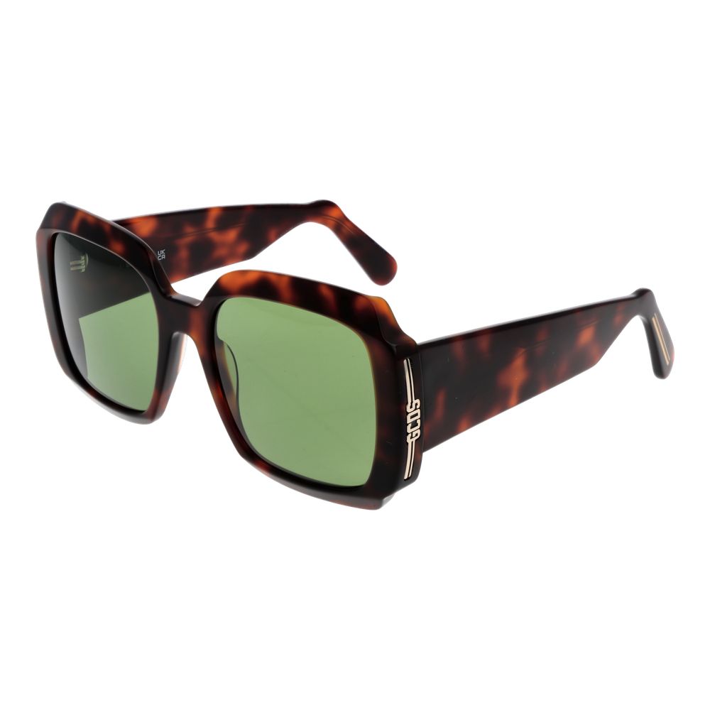 GCDS Braune Sonnenbrille aus Kunststoff