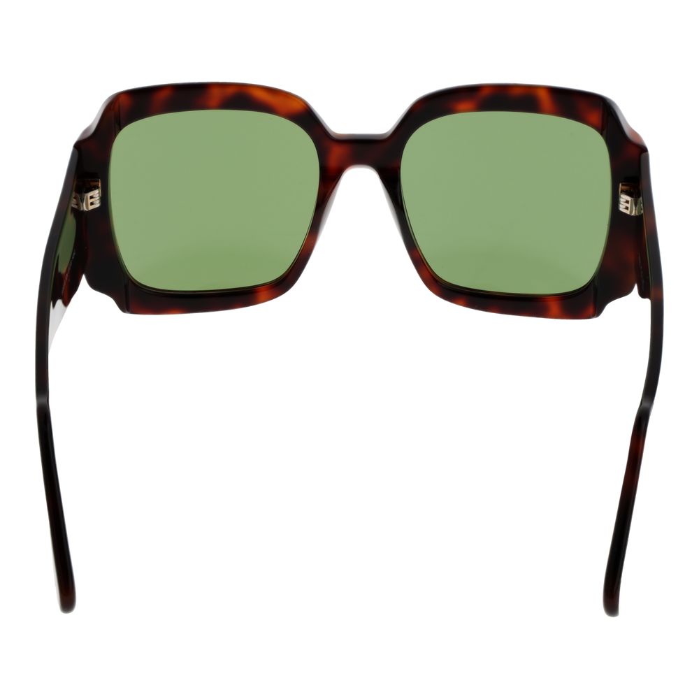GCDS Braune Sonnenbrille aus Kunststoff