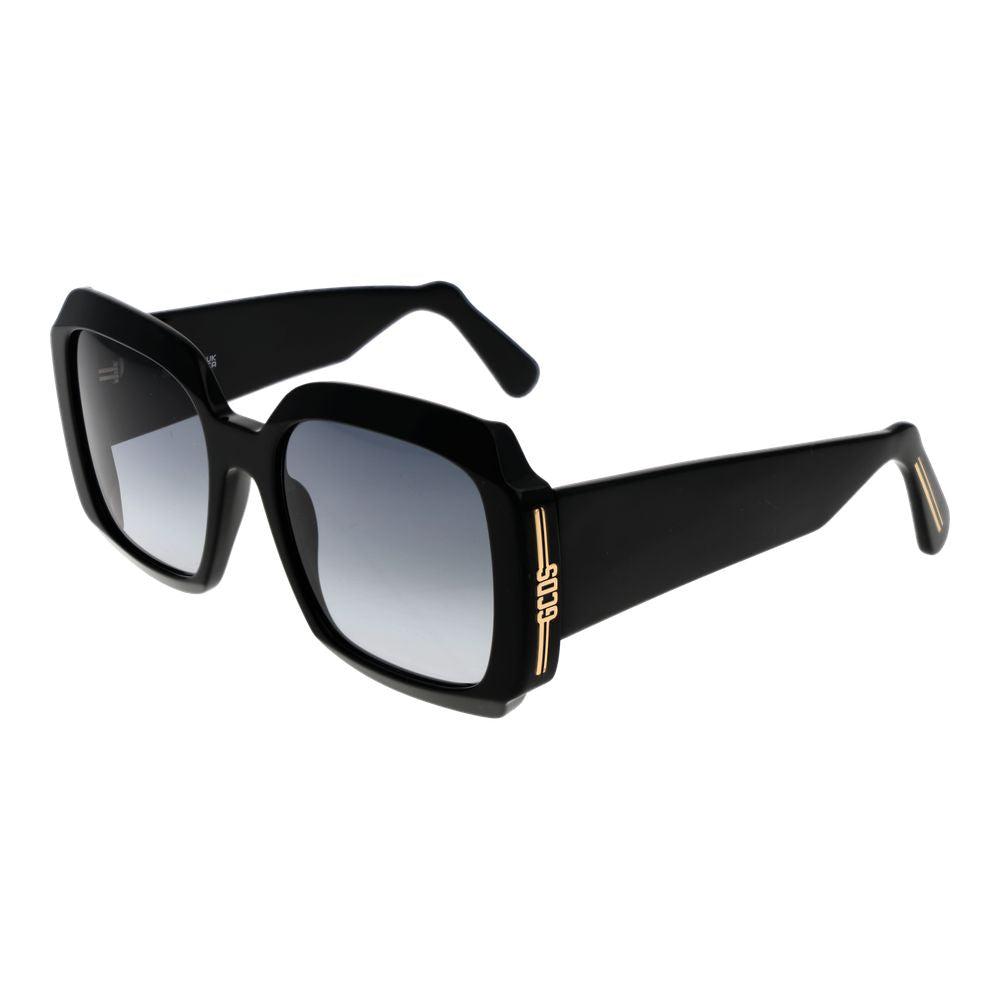 GCDS Schwarze Sonnenbrille aus Acetat